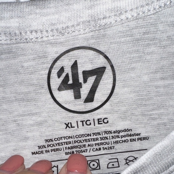 47 Heather Gray Ravens Short Sleeve Tee - Picture 3 of 6